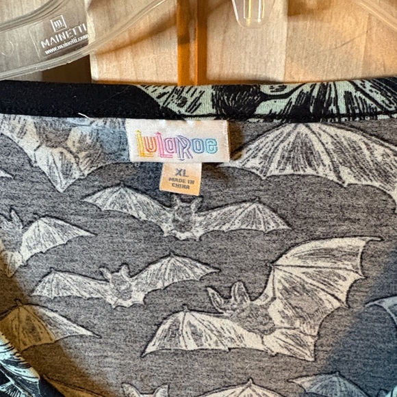 Black Bat Print Iris T-Shirt - Picture 2 of 3